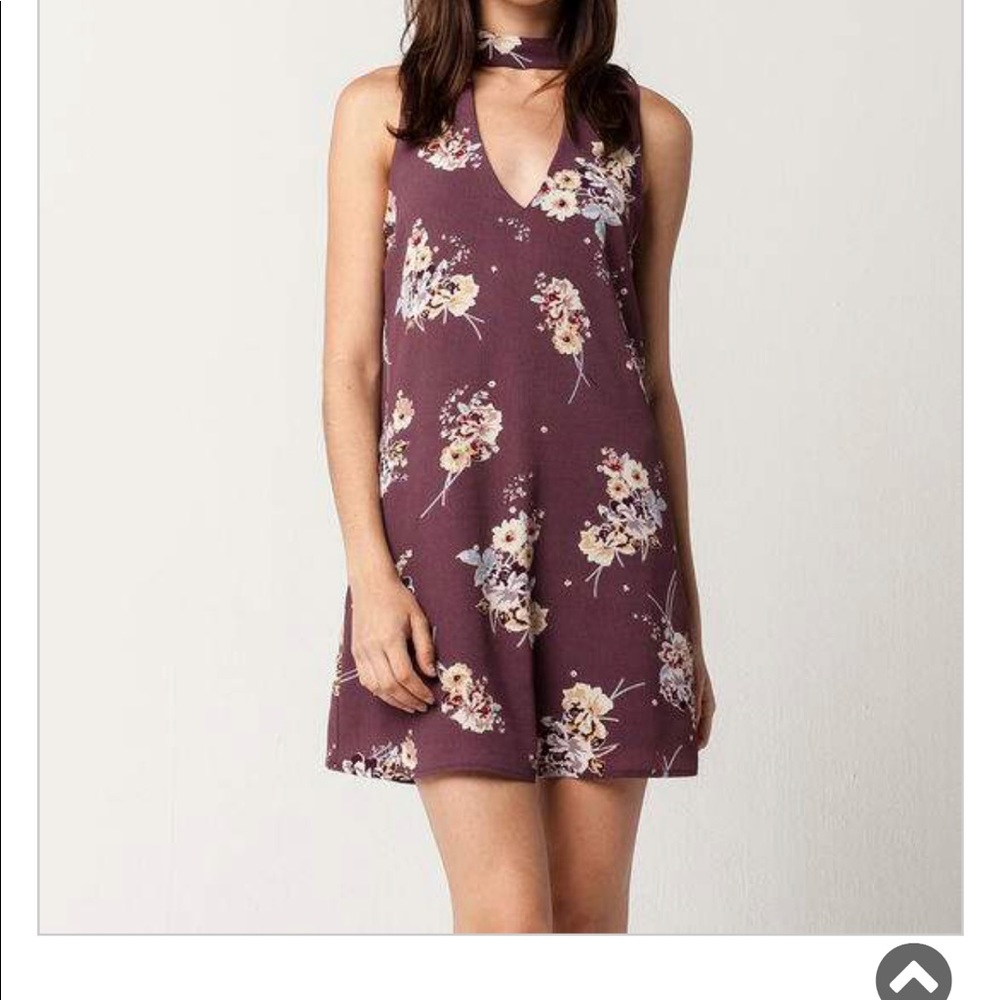 Floral choker dress